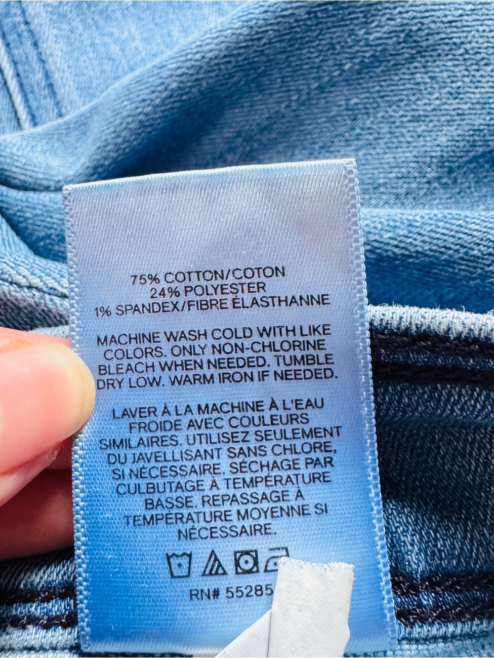 Express 70s High-Rise Light Blue Flare Jeans, Size 4S - Picture 10 of 10